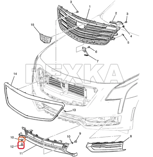 Vista 8 de Rexka 10 juegos de tuercas de tornillo para guardabarros 11548270 compatibles con GM Chevrolet Camaro Colorado Cruze Equinox Impala Malibu Traverse