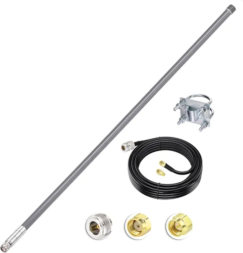 Vista 9 de Bingfu Antena Lora de helio HNT de 915 MHz 3dBi - Cable de baja pérdida ALSR240 de 10 pies - Compatible con Nebra Bobcat 300 Cal-Chip RAK V2