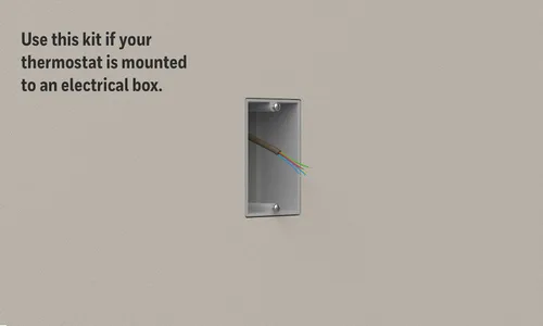 Vista 6 de Honeywell Home Placa de cubierta grande y adaptador de caja eléctrica para termostatos de la serie T (THP2400A1080), color blanco