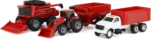 ERTL 1/64 Collect N Play Case IH Harvest - Juego de 4 piezas ZFN47004