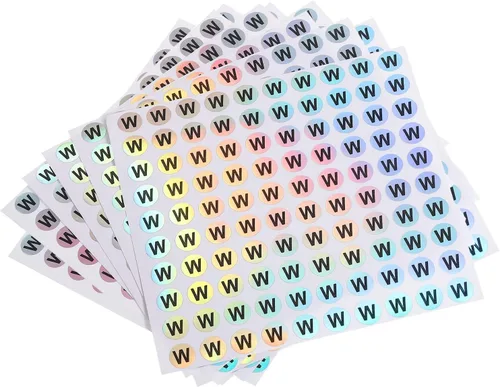 Vista 26 de MECCANIXITY Adhesivos con letras mayúsculas láser, letras mayúsculas de 3/8 pulgadas, letras del alfabeto E redondas, calcomanías reflectantes