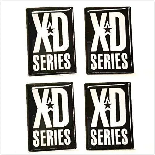 4 calcomanías de emblema Rockstar XS775 de la serie XD 775 para llanta de rueda, 1.75 x 1.25 pulgadas