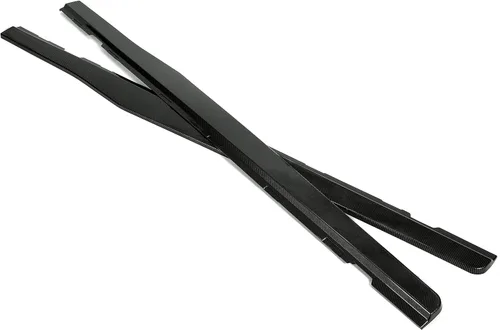 Vista 3 de HECASA Faldas laterales compatibles con Chevy Camaro LT LS SS 2010-2015 Kit de cuerpo de extensión de fibra de carbono de plástico par de impresión