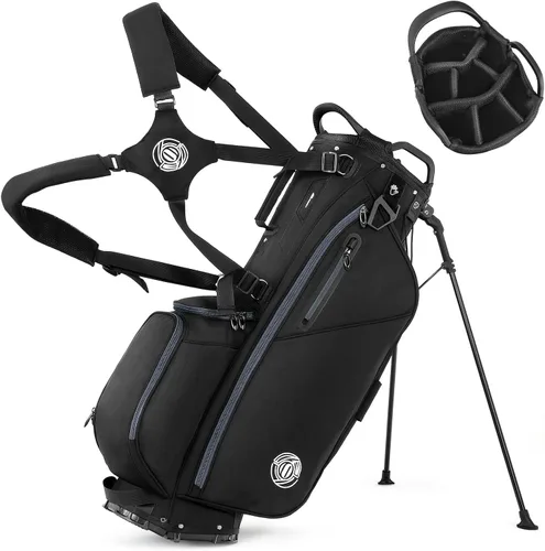 Lightweight 7 Way Golf Stand Bag for Men Women, Upgrade Base | Multi Pckets Cooler Pockets, Full-Length Dividers, Ergonomic Dual Strap Design,