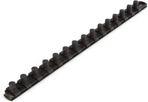 Vista 24 de TEKTON - Llave de tubo de 1/2 pulgada x riel de 33 cm con 10 clips (negro) OSR22210 Fabricado en EE. UU