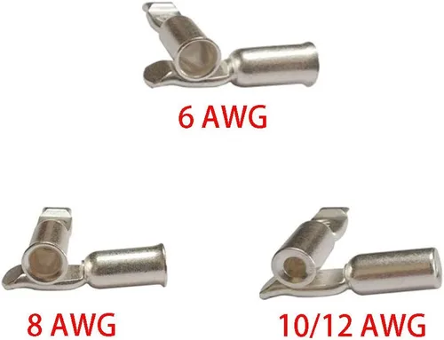 Vista 2 de Conector de alimentación de 50 amperios, 10 unidades, conectores de desconexión rápida, color gris (6AWG)