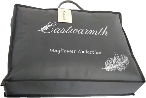 Vista 6 de Almohadas de plumas de ganso para dormir, firmeza media, soporte suave, color gris, tamaño estándar, una almohada