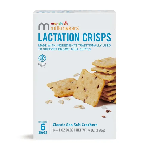 Vista 11 de Munchkin® Milkmakers® - Paquete de 10 bocadillos de galletas de lactancia, chispas de chocolate de avena y 6 paquetes de patatas fritas