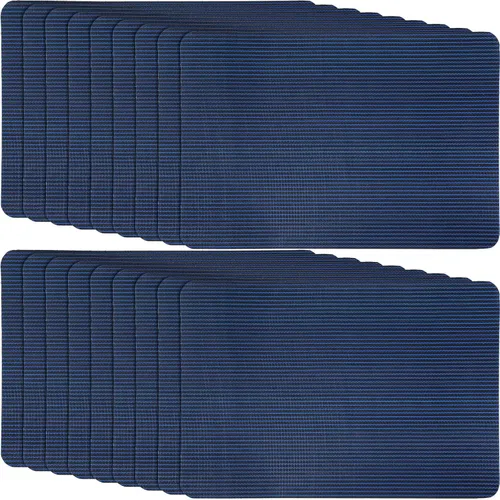 Vista 10 de Treela Kit de reparación de 6 piezas de cubierta de seguridad para piscina, kit de reparación de parche azul para piscina, malla autoadhesiva