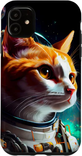 Vista 8 de Tabby Space Cat Astronaut Cats Galaxy Travel Kitten Pet Fun Case for iPhone 16