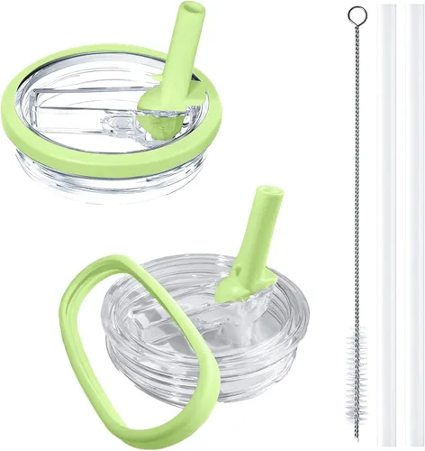 Vista 12 de Stanley - Paquete de 2 tapas abatibles con popote Stanley, a prueba de fugas, accesorios Stanley para vasos Stanley Quencher H2.0 de 40 onzas