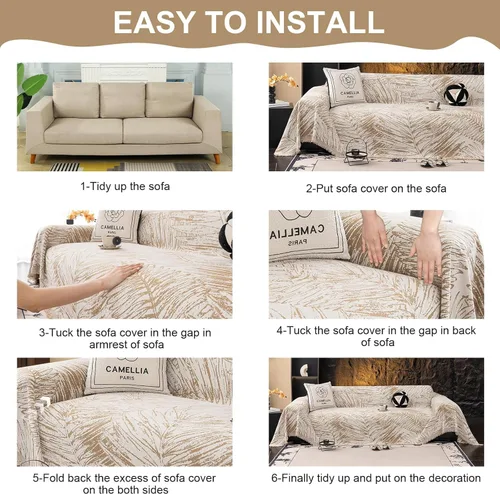 Vista 63 de VClife - Funda para sofá de 3 plazas o en forma de L, antideslizante, lavable, apta para perros, suave, protectora, que no se frisa, negro, 71 x 134