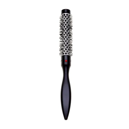 Vista 7 de Denman Thermo Ceramic Hourglass - Cepillo para rizar el cabello, alisar, rizos definidos, volumen y elevación de raíces, color gris
