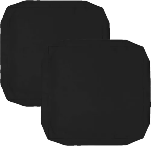 Vista 15 de Oslimea Fundas de cojín de repuesto para exteriores, 17 x 15 x 2 pulgadas, impermeables, para muebles de patio, con lazo, paquete de 2 fundas