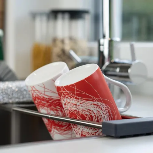 Vista 6 de Sanni Shoo Drip.it - Organizador para fregadero de acero inoxidable, multifuncional y ahorra espacio, soporte para botellas, compatible