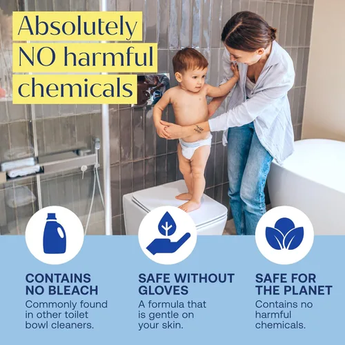 Vista 6 de Pastillas Limpiadoras de Inodoro Fab Tab, Poderosa Eliminación de Manchas, Sin Químicos Agresivos, Sin Plástico, Elimina Óxido y Manchas, Seguro