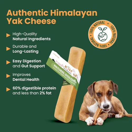 Vista 5 de KATHMANDU'S Auténticos masticables de queso de yak para perros del Himalaya, golosinas nutricionales naturales y ricas en proteínas, masticables