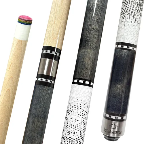 Vista 12 de HomeSeason 58in Pool Cue Stick Canadian Maple Wood 13mm Tip - 18oz Perfect for Precision Play, Low Deflection Pool Cue for Enhanced Accuracy