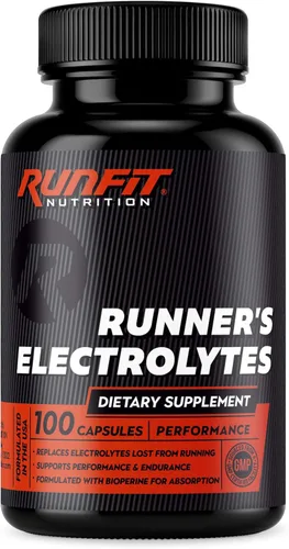 Runner's Electrolytes - Detén los calambres ahora - Aumenta la resistencia y detiene la fatiga muscular - Píldoras de electrolitos de sal - Aumenta