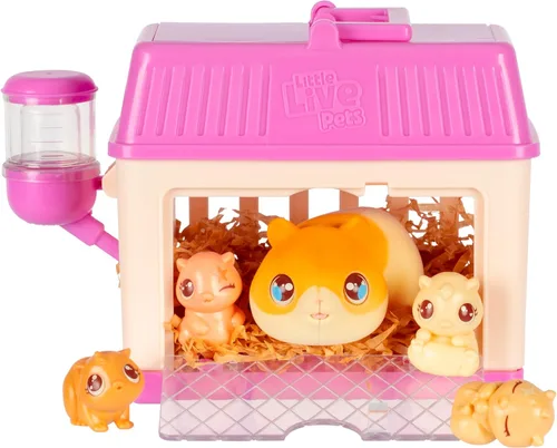 Vista 10 de Little Live Pets Set de Juguetes de Conejo Mama Surprise, Conejera de Animales Interactiva con 3 Bebés Sorpresa, Más de 20 Sonidos, Accesorios