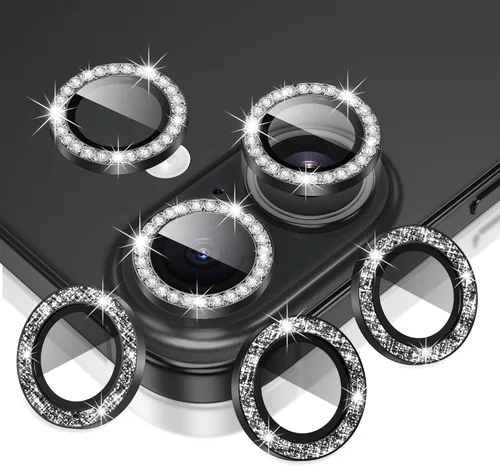 Vista 71 de AGVEE Paquete de 6 unidades para iPhone 12 Pro/12/12 Mini/11 Pro Max/11 Pro/11 Pro/11 Protector de lente de cámara, anillo de metal brillante