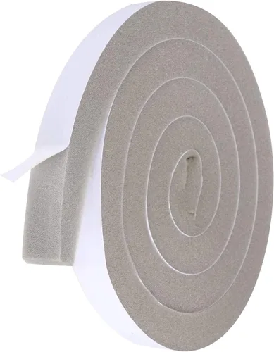 Vista 8 de Burlete de espuma para aire acondicionado - 2 rollos, 1 pulgada de ancho x 1 pulgada de grosor, total de 13 pies de largo, cinta aislante de espuma