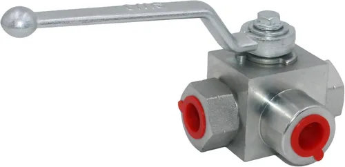 Vista 12 de Válvula hidráulica de alta presión KHB 1-1/4'' NPT, de cierre de 2 vías, válvula de bola hidráulica 4650 PSI