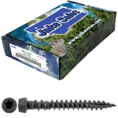 Vista 17 de #10 x 1-3/4" Graystone - Tornillo de madera recubierto exterior de madera Torx/Star Drive Head - Compatible con madera AQC (1 libra ~ 130 tornillos)