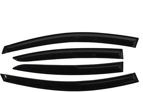 Vista 4 de ZXMOTO Protector de lluvia, protector deflector de ventana, protector deflector de lluvia y sol, visera de ventana lateral, soporte exterior