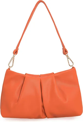 Vista 13 de Bolso de mano CHARMING TAILOR para mujer Bolso de mano elegante y formal para mujer Bolso de mano plisado de PU para mujer Bolso de mano