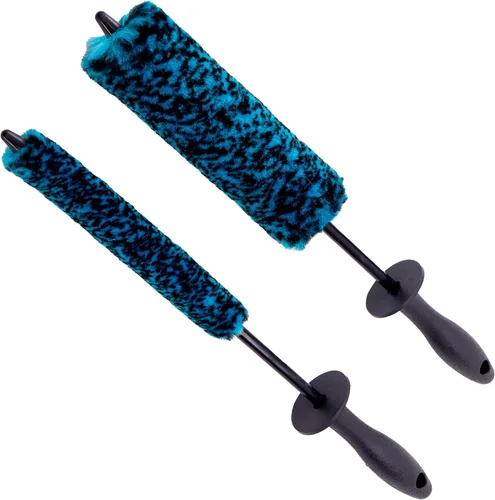 Vista 7 de VIKING Cepillo de Carretilla de Rueda, Cepillo de Limpieza para Ruedas y Kit de Detallado de Automóvil, Diámetro Regular, 16 Pulgadas de Largo