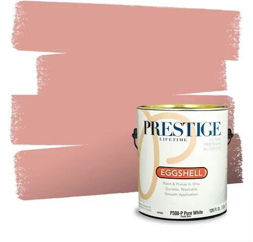 Vista 753 de Prestige Paints Pintura exterior e imprimación en uno, 1 galón, plano, coincidencia comparable de Valspar* Amber Rose*