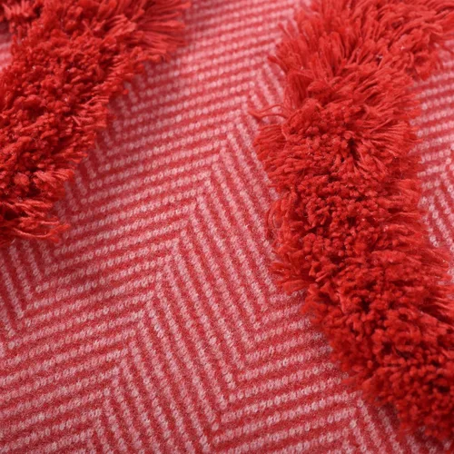 Vista 5 de HOHOHO - Fundas de almohada rojas de Navidad, decoraciones de Navidad, fundas de almohada rectangulares para sofá, cama, sala de estar, 12 x 24 Rojo