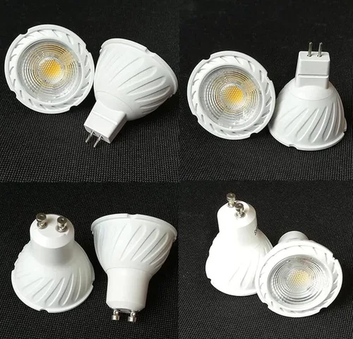 Vista 4 de Bombillas LED COB GU10 de 3 W (equivalente a halógeno de 25 W) blanco cálido 3000K 200LM para iluminación de riel empotrada de paisaje, base MR16