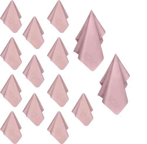 Vista 10 de Paño de limpieza de microfibra de alta calidad, paño extrasuave como gamuza sin pelusa para anteojos y vidrio, compatible con iPad, iPhone