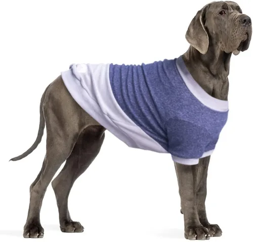 Vista 25 de Camisetas a rayas para perros medianos, ropa sin mangas, camiseta sin mangas, chaleco para Schnauzer, Shiba Inu, rojo, grande