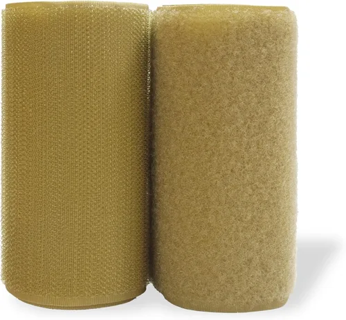 Vista 68 de Cierre de Gancho y Bucle de 1 Pulgada Beige - Cinta de Gancho y Bucle de Nylon No Adhesiva - Longitud de 1 Yarda - Para Tela, Bolsas