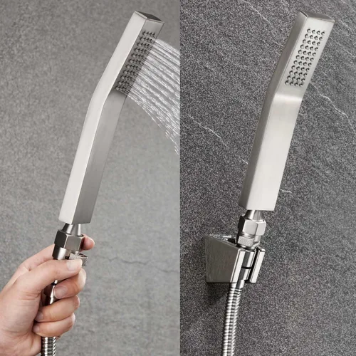 Vista 5 de Aomasi - Válvula de ducha, construcción de latón, restrictor de flujo de agua, manguera de ducha de mano universal, interruptor rociador de bidé