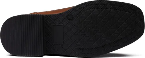 Vista 5 de Bruno Marc Zapatos de vestir para niños, mocasines sin cordones para boda