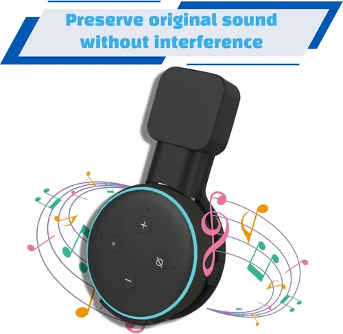 Vista 8 de Sintron 2 soportes de montaje en pared para Dot 3, soporte de pared inteligente para soporte de altavoz Dot de 3ª generación, accesorios de ahorro