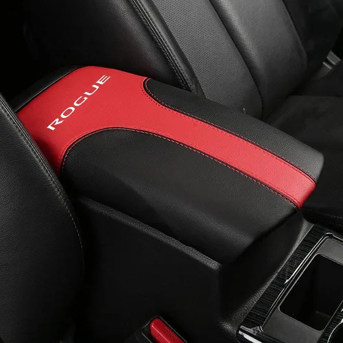 Vista 13 de XITER Protector de funda para reposabrazos de automóvil, 1 almohadilla de cuero para consola central para Nissan Rogue 2014-2020, 2017-2022 Rogue