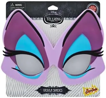 Vista 5 de Sun-Staches Gafas de sol de Úrsula de Disney, accesorio para disfraz de bruja marina de la sirenita, talla única