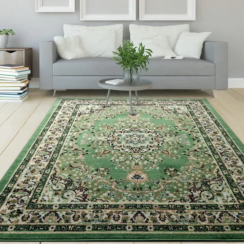 Vista 10 de Antep Rugs Alfombra oriental de 2 x 3 con medallón tradicional para interiores (beige crema, 2 pies x 3 pies)