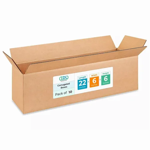 Vista 199 de Cajas largas de mudanza y envío de 18 x 9 x 9 pulgadas (paquete de 10) – Extra resistentes 200 libras frente a las regulares – Cajas de embalaje