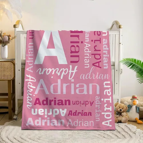 Vista 96 de Manta de bebé personalizada, Manta de bebé personalizada con nombre, manta de bebé personalizada con nombre, manta de bebé personalizada para bebé