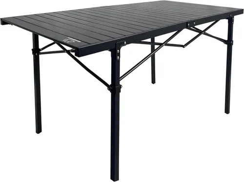 Vista 11 de MOUNTAIN SUMMIT GEAR Mesa de Rollo Superior Resistente para Acampar (Grande) - Mesa Plegable Portátil con Parte Superior de Aluminio y Estructura