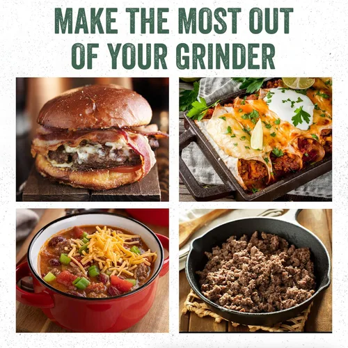 Vista 5 de Molinillo de carne eléctrico Big Bite de acero inoxidable, marca LEM Products