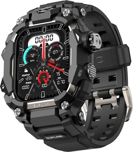 Vista 10 de SUPLINK Funda resistente con correa deportiva para correas de Apple Watch de 1.732 pulgadas para hombre, compatible con Apple Watch Series SE 3/SE