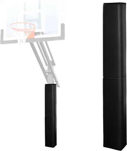 Vista 9 de Katop Almohadilla cuadrada para bastón de baloncesto, acolchado de poste protector resistente para poste de 5 x 5 pulgadas, poste y base de 6 x 6