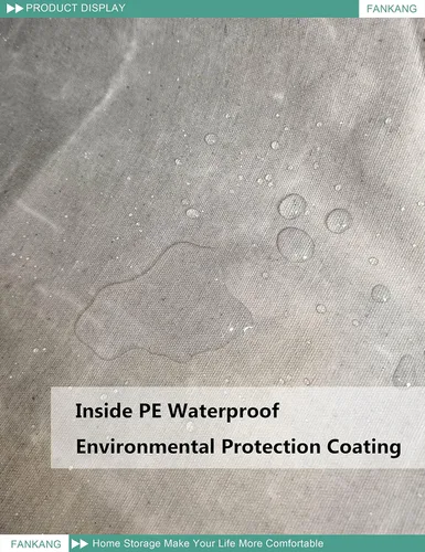 Vista 6 de FANKANG Cesta de almacenamiento, cesta de lona plegable con revestimiento de polietileno impermeable, cestas de almacenamiento grandes para niños